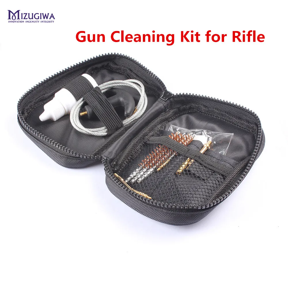 MIZUGIWA Portable Bag Gun Cleaning Kit for Rifle .17 cal .22 cal .30 cal .270/.280 Cal Brass Brush Nylon Bag Gun Hunting Caza
MIZUGIWA Portable Bag Gun Cleaning Kit for Rifle .17 cal .22 cal .30 cal .270/.280 Cal Brass Brush Nylon Bag Gun Hunting Caza