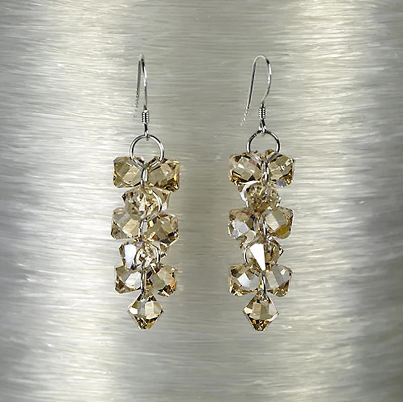 4.5cm 100% handmade pure 925 sterling silver jewelry Korea Austria crystal grape bunch long earrings female girlfriend gift
4.5cm 100% handmade pure 925 sterling silver jewelry Korea Austria crystal grape bunch long earrings female girlfriend gift