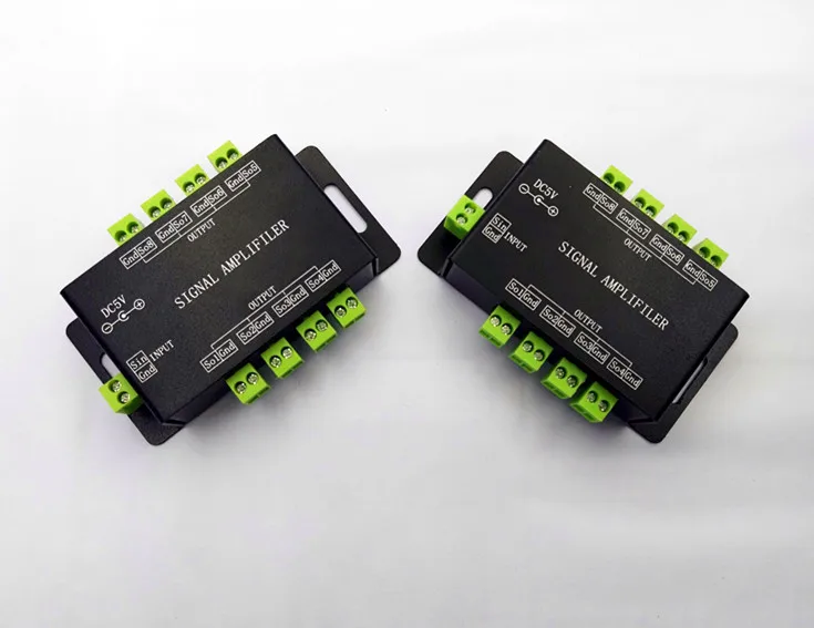 DC5V-24V Signal Amplifier via SPI output signal Symphony 8 control group Amplifier for music controller ws2811 5050 led strip
DC5V-24V Signal Amplifier via SPI output signal Symphony 8 control group Amplifier for music controller ws2811 5050 led strip