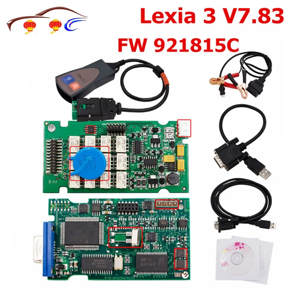 Фото Диагностический инструмент для Lexia3 Pp2000 V7.83 Obd2 Fw 921815c Lexia 3 Diagbox 7 83 многоязычный