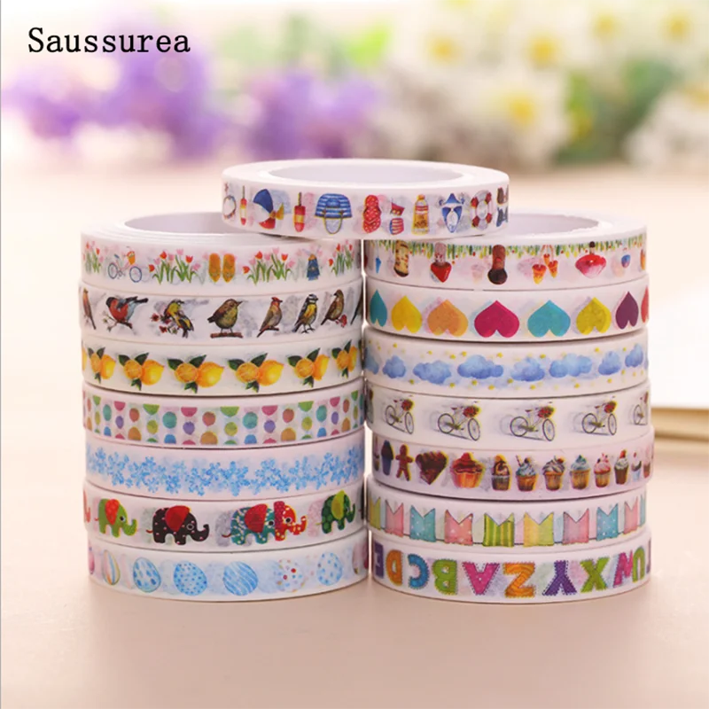 

1 Rolls Washi Lucky Egg Paper Masking Tape Flower Animal Japanese Washi Tapes DIY Masking Tapes Scrapbooking Sticker, 8mm*10m