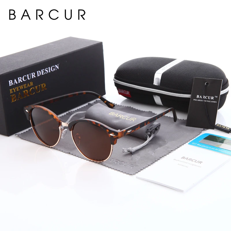 BARCUR Retro Round Sunglasses Men Luxury Brand Eyewear Leopard Sun Glasses For Women UV400
BARCUR Retro Round Sunglasses Men Luxury Brand Eyewear Leopard Sun Glasses For Women UV400
