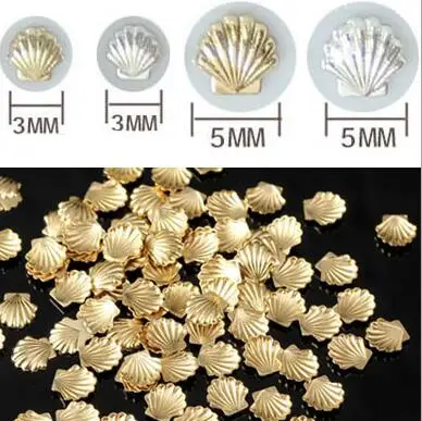 ERTRTE Sale Sea styles 100pcs/pack Mixed 3mm 5mm 3d Gold Silver Shell Design Nail Art DIY Charm Metal Studs Nail Art Decorations
ERTRTE Sale Sea styles 100pcs/pack Mixed 3mm 5mm 3d Gold Silver Shell Design Nail Art DIY Charm Metal Studs Nail Art Decorations