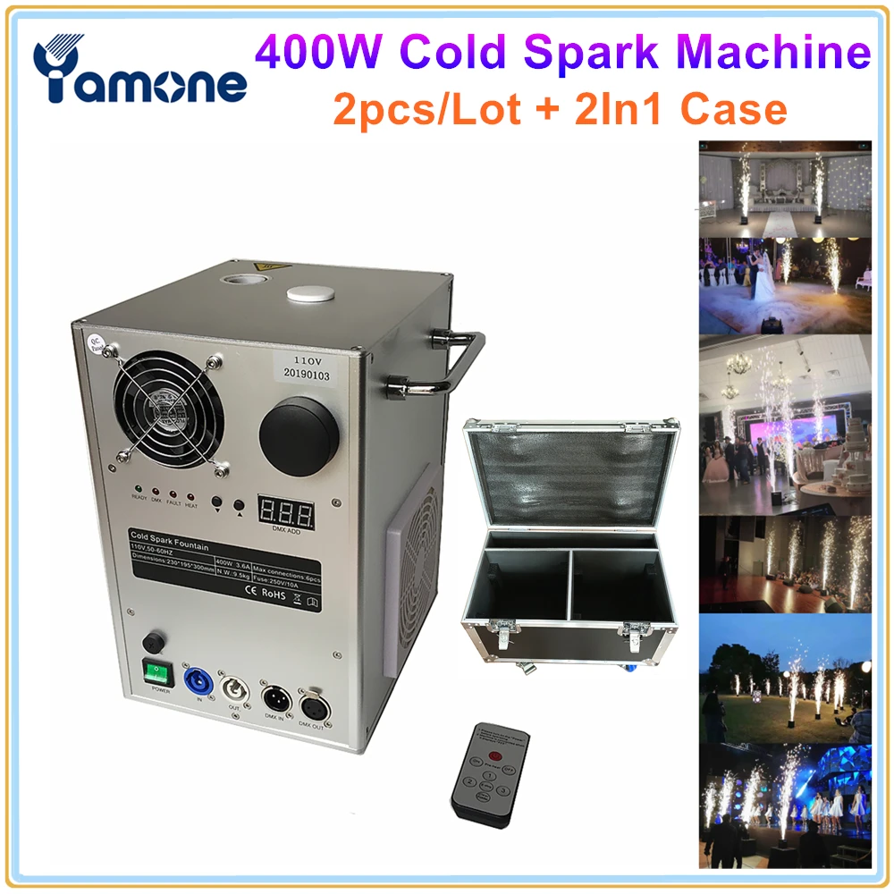 2X Silver White Case 400W Cold Fireworks Spark Machine DMX Remote Spray 1-5m Sparkular Fountain Firework Stage Effect Machine
2X Silver White Case 400W Cold Fireworks Spark Machine DMX Remote Spray 1-5m Sparkular Fountain Firework Stage Effect Machine