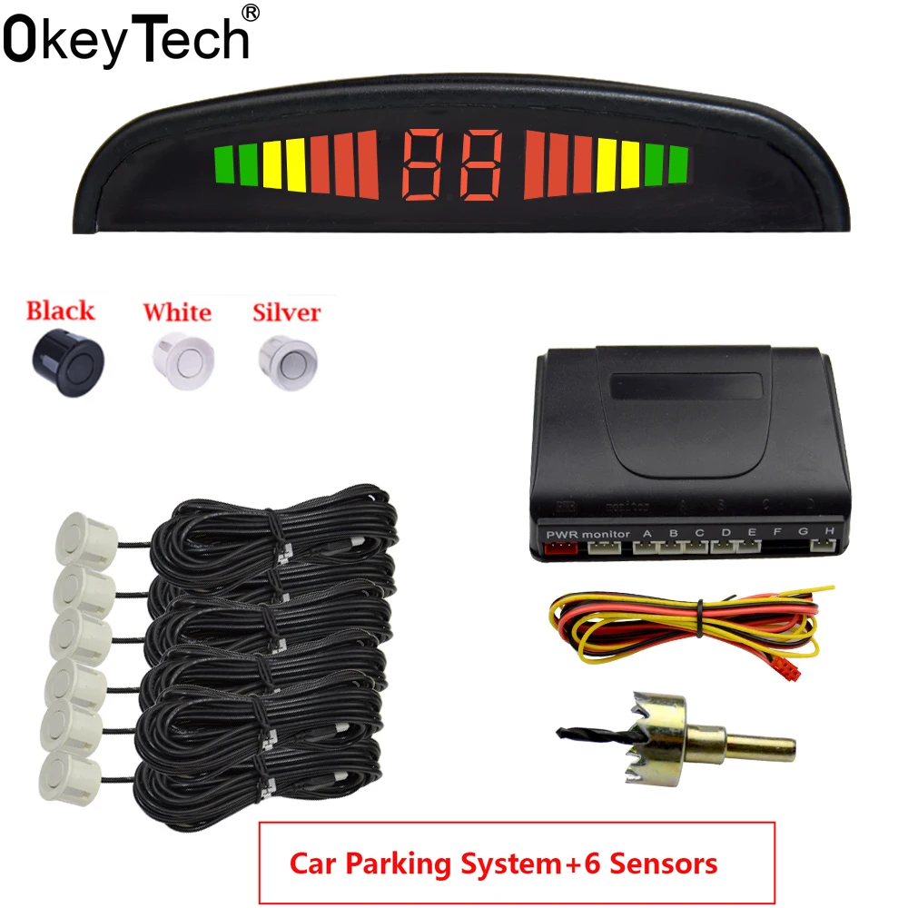 Автомобильный парктроник OkeyTech, светодиодный датчик парковки с 6 датчиками, резервный задний ход, парковочный радар, монитор, система обнару...
Автомобильный парктроник OkeyTech, светодиодный датчик парковки с 6 датчиками, резервный задний ход, парковочный радар, монитор, система обнару...