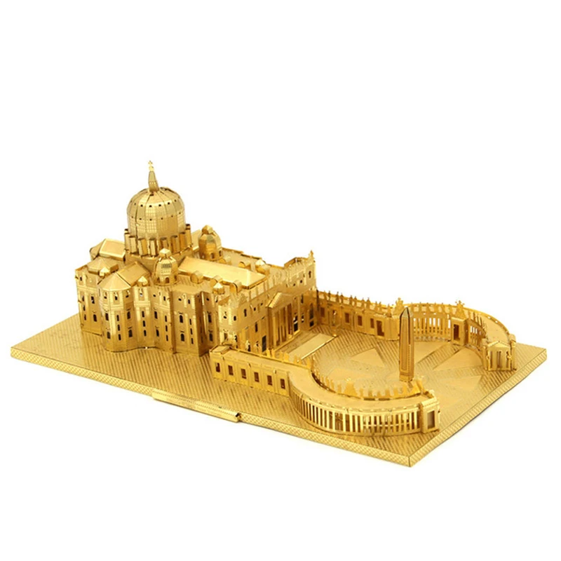 Металлический 3D пазл Microworld, модель здания в стиле базилики Святого Питера, интеллектуальный Развивающий пазл, лазерная вырезка, подарки, игрушки для детей
Металлический 3D пазл Microworld, модель здания в стиле базилики Святого Питера, интеллектуальный Развивающий пазл, лазерная вырезка, подарки, игрушки для детей