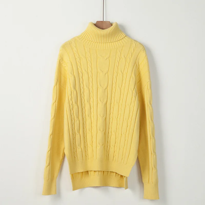 2017 High-necked large size loose sweater thick needle hemp long-sleeved thickened twist sweater
2017 High-necked large size loose sweater thick needle hemp long-sleeved thickened twist sweater