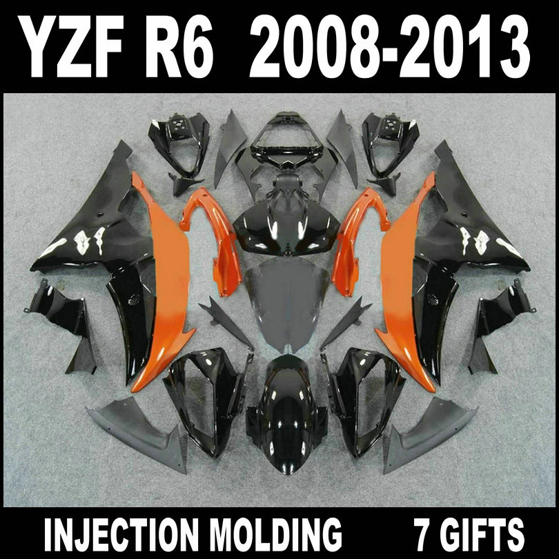 Lowest price fairing body kit for 2008 - 2013 YAMAHA R6 fairing kit orange glossy flat black fairings YZF R6 08 09 10 11 12 13
Lowest price fairing body kit for 2008 - 2013 YAMAHA R6 fairing kit orange glossy flat black fairings YZF R6 08 09 10 11 12 13