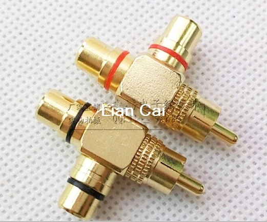 10pcs High Quality Gold Plated RCA Male to 2 Female RCA Splitter Adapter AV Video Audio T Plug RCA 3 way Plug
10pcs High Quality Gold Plated RCA Male to 2 Female RCA Splitter Adapter AV Video Audio T Plug RCA 3 way Plug