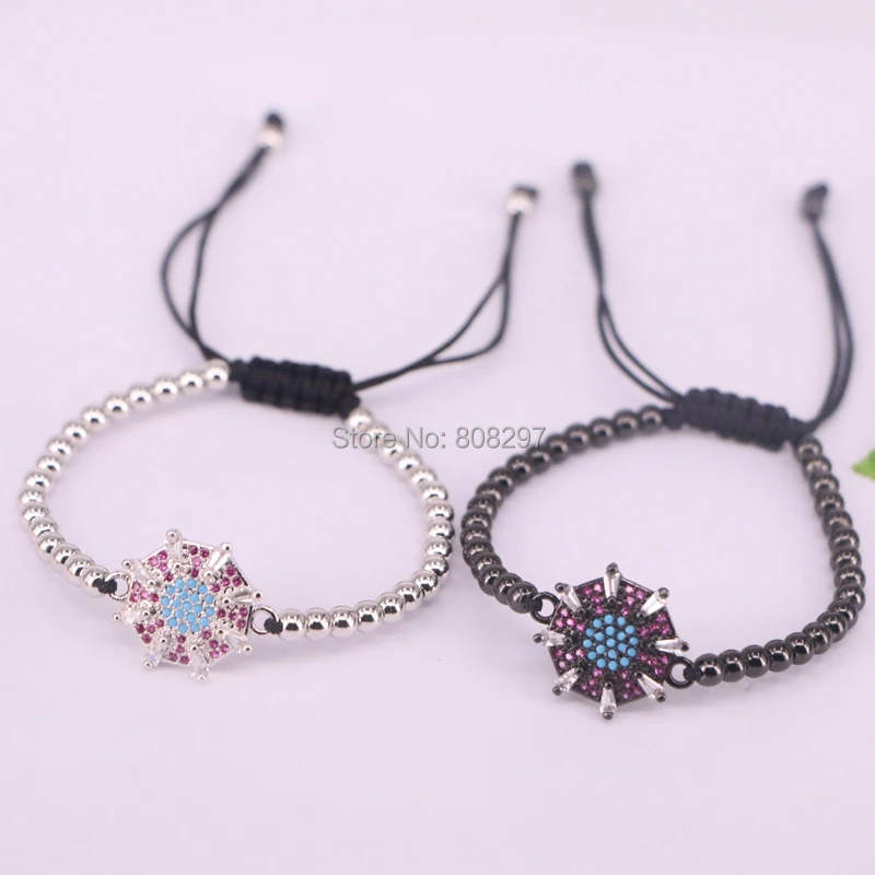 10Pcs Newest Adjustable Women Bracelet Copper Beads Micro Pave CZ Crystal Macrame Braided Charm Bracelets Jewelry
10Pcs Newest Adjustable Women Bracelet Copper Beads Micro Pave CZ Crystal Macrame Braided Charm Bracelets Jewelry