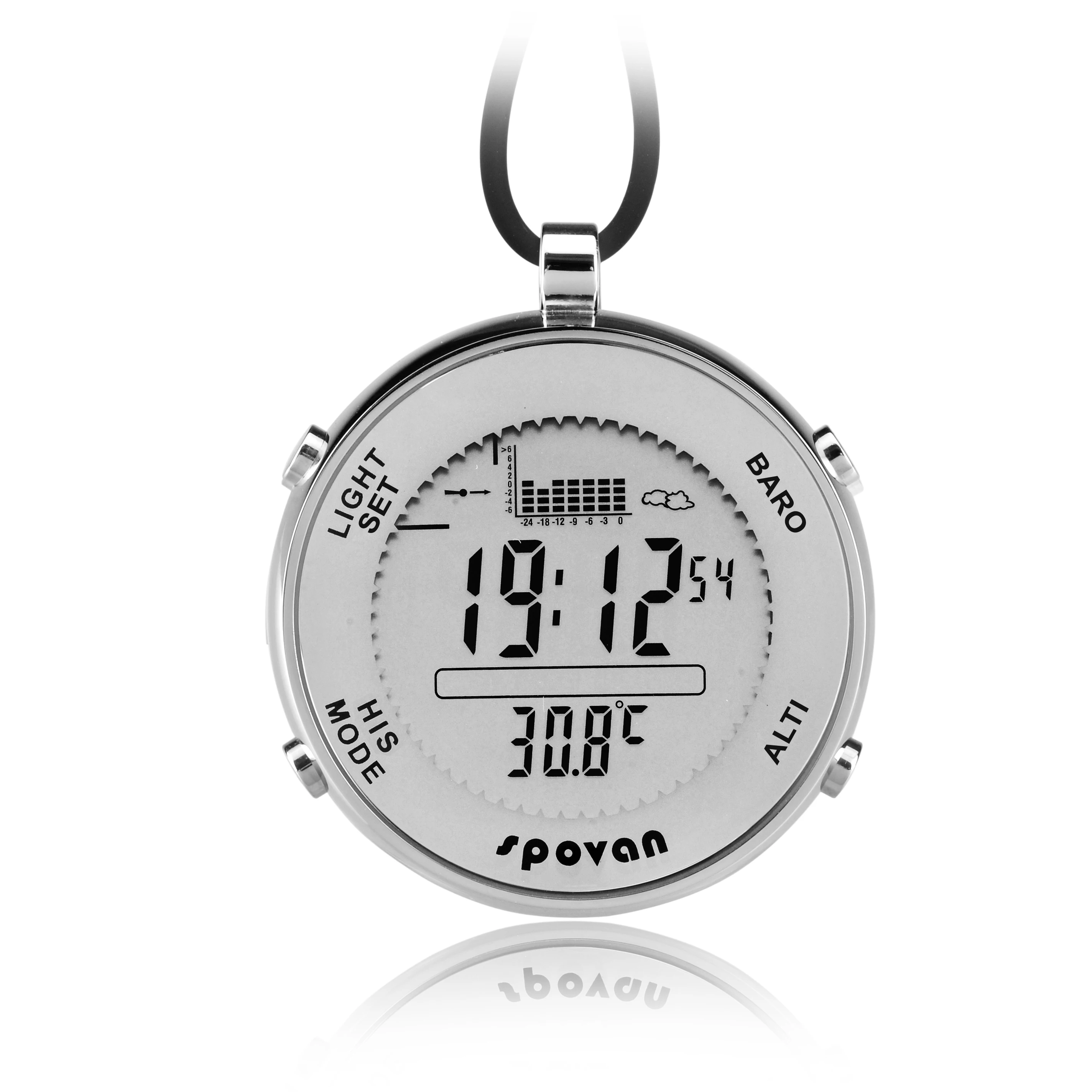 

Spovan SPV600 Pocket Size Mini Waterproof Swit Sensor Digital Track Fishing Barometer Altimeter Thermometer Multifunction Watch