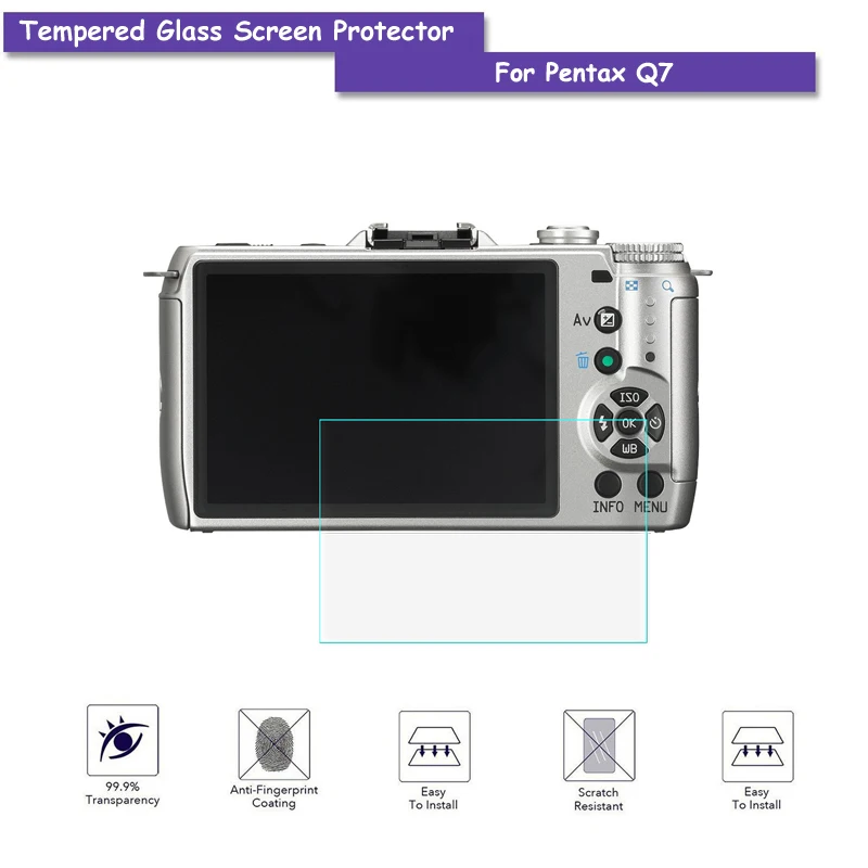 9H Tempered Glass LCD Screen Protector Real Glass Shield Film For Pentax Q7 Q-7 Camera Accessories
9H Tempered Glass LCD Screen Protector Real Glass Shield Film For Pentax Q7 Q-7 Camera Accessories