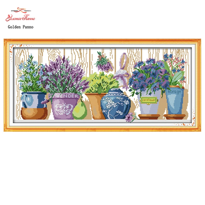 Golden Panno,pottings colourful flowers painting counted printed on canvas DMC 11CT 14CT Chinese Cross Stitch kits embroidery 22
Golden Panno,pottings colourful flowers painting counted printed on canvas DMC 11CT 14CT Chinese Cross Stitch kits embroidery 22