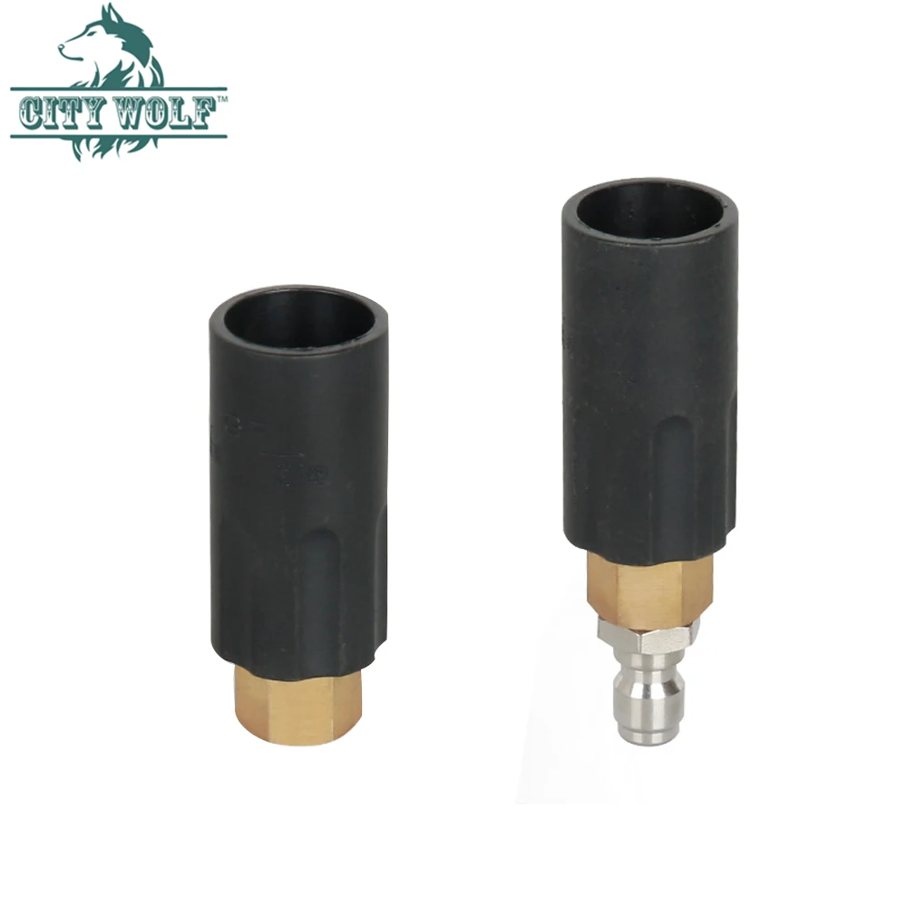City wolf high pressure washer super high pressure total brass fan-shaped snow foam nozzle self-priming nozzle for car washer
City wolf high pressure washer super high pressure total brass fan-shaped snow foam nozzle self-priming nozzle for car washer