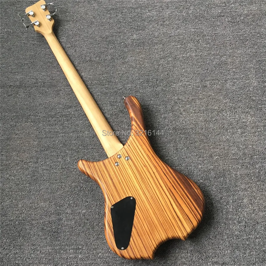 High quality zebra wood four string electric bass, W bass, factory wholesale and retail, provide EMS delivery
High quality zebra wood four string electric bass, W bass, factory wholesale and retail, provide EMS delivery