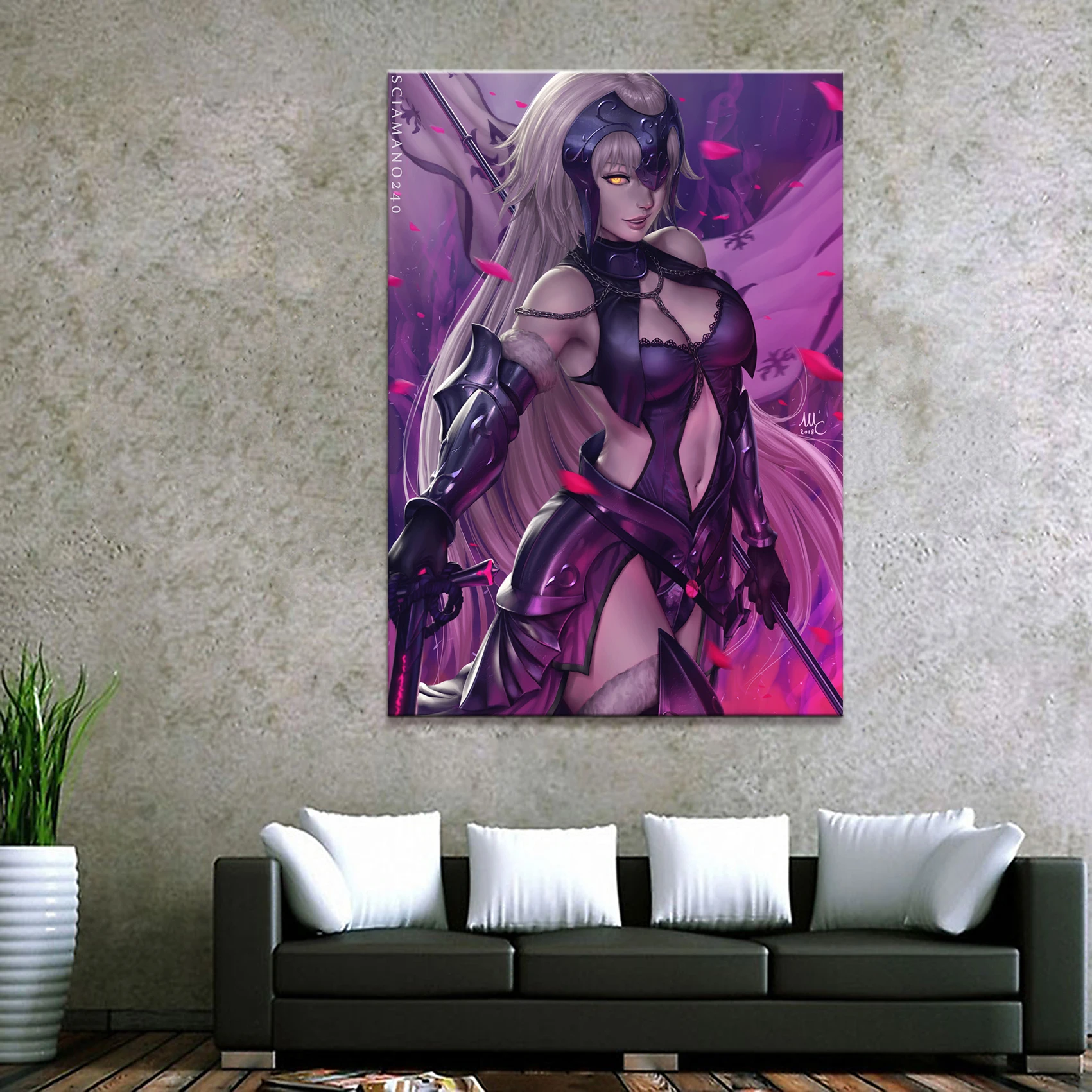 Домашний декор холст 1 штука сексуальный аниме Fate Grand Order Jeanne d Arc художественные