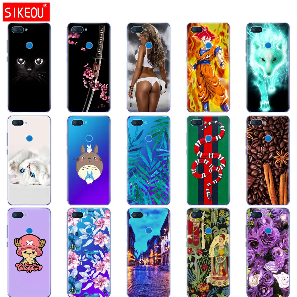 Силиконовый чехол для Xiaomi mi 8 LITE 6 26 дюйма мягкий ТПУ телефона lite задняя крышка mi8