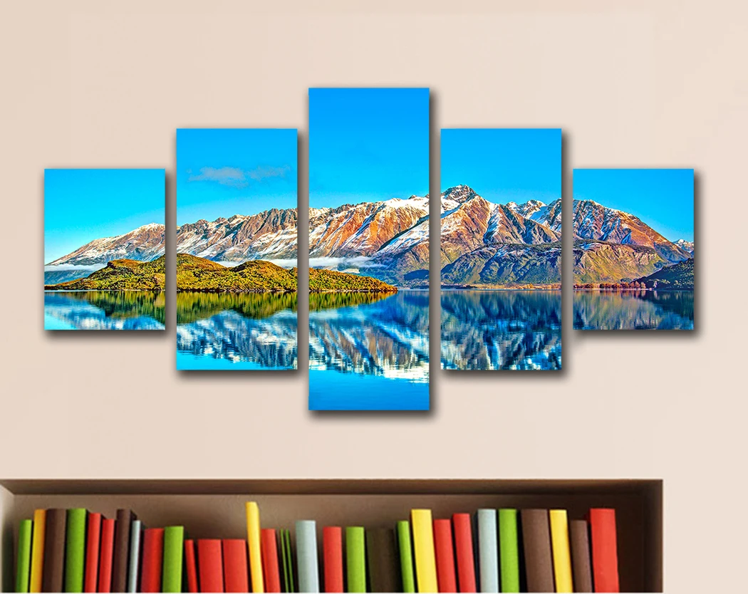 2017 Wall Art Canvas Painting Oil Painting 5pcs Azure Lake Mountain Reflection Scenic Print Room Decor Picture Canvas No Frame
2017 Wall Art Canvas Painting Oil Painting 5pcs Azure Lake Mountain Reflection Scenic Print Room Decor Picture Canvas No Frame