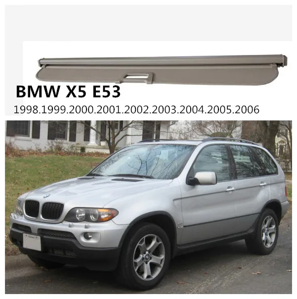 Автомобильный задний багажник защитный щит грузовой Чехол для BMW X5 E53 высокое