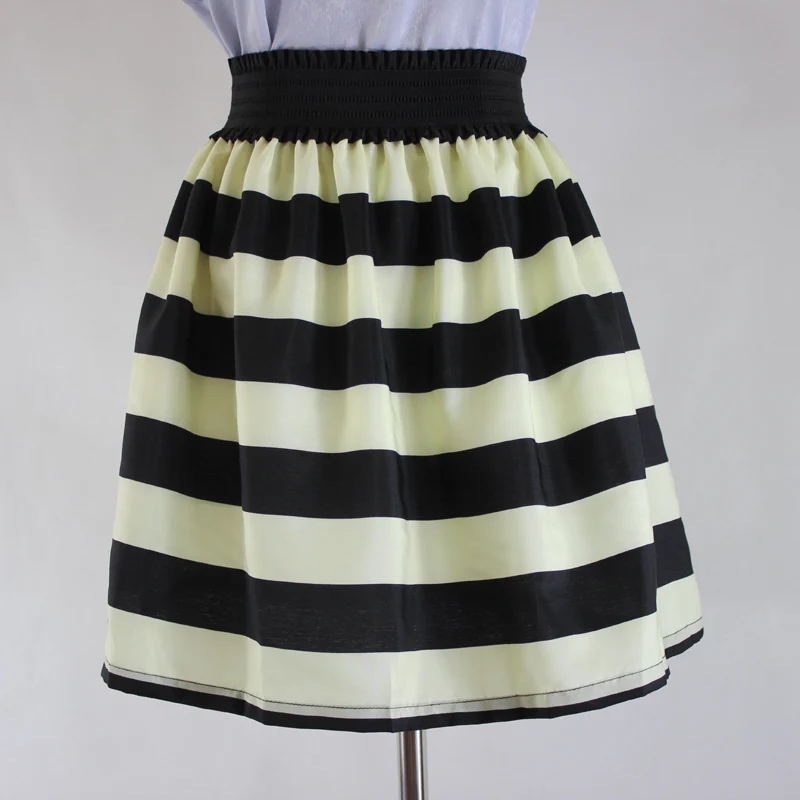 Jaderic 2016 spring and summer women's skirt black and white navy stripe short sheds a-line bust skirts
Jaderic 2016 spring and summer women's skirt black and white navy stripe short sheds a-line bust skirts