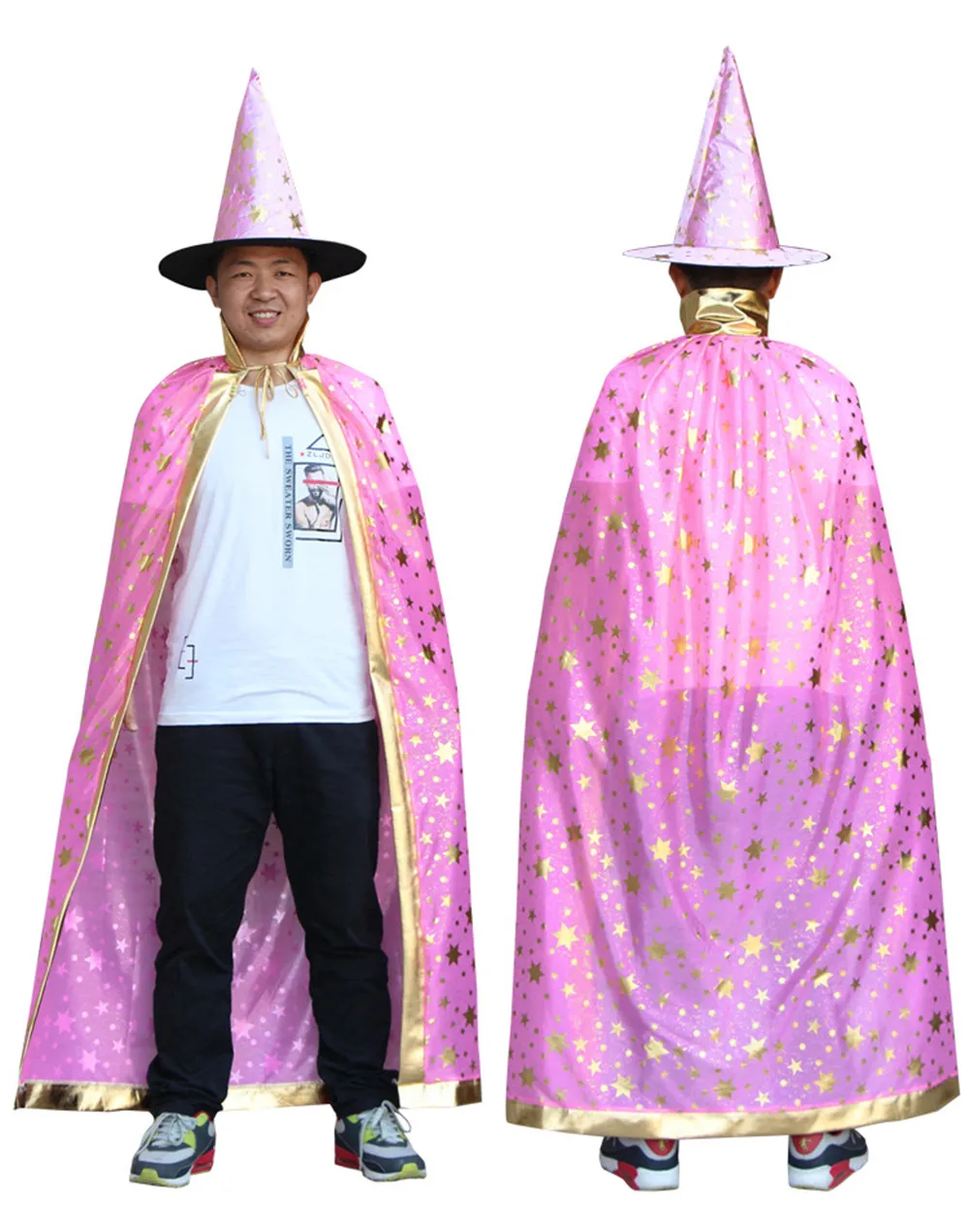Adult cosplay Halloween cloak/hat full suit Witch Wizard Death Cloak Star Print Multicolor Carnival Purim Stylish cloak costumes
Adult cosplay Halloween cloak/hat full suit Witch Wizard Death Cloak Star Print Multicolor Carnival Purim Stylish cloak costumes