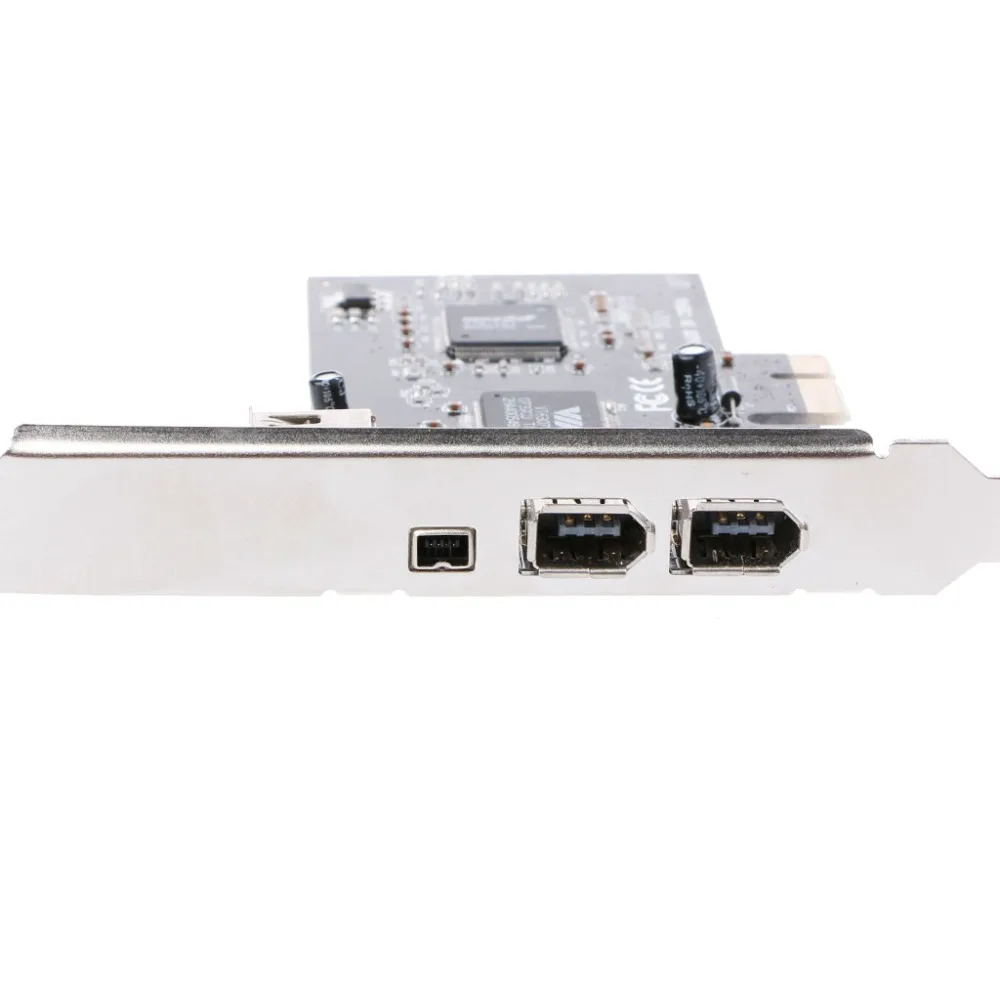 PCI-e 1X IEEE 1394A 4 Port(3+1) Firewire Card Adapter 6-4 Pin Cable For Desktop PC
PCI-e 1X IEEE 1394A 4 Port(3+1) Firewire Card Adapter 6-4 Pin Cable For Desktop PC