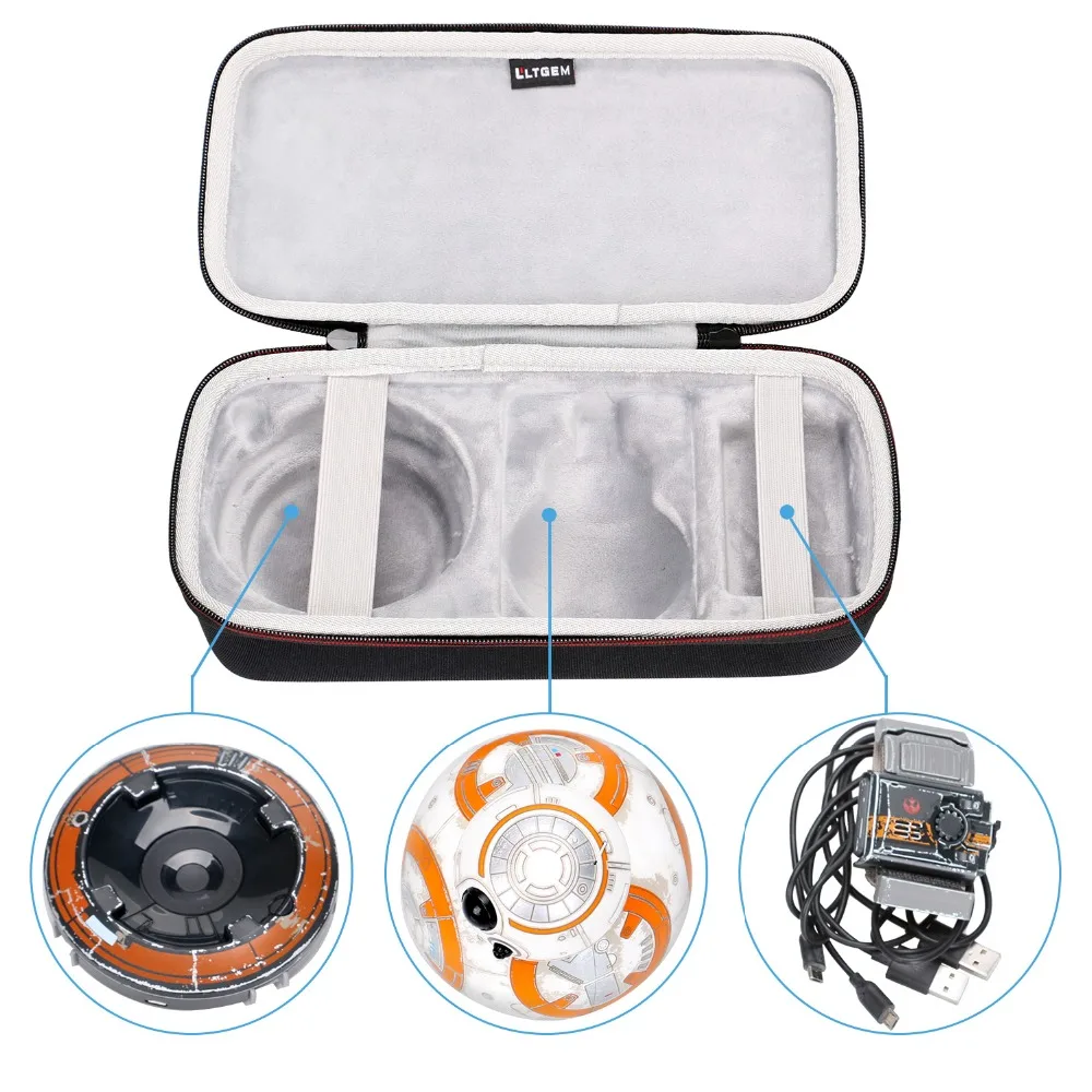 LTGEM дорожный защитный чехол для переноски для Sphero Star Wars BB-8 Droid и Force B
LTGEM дорожный защитный чехол для переноски для Sphero Star Wars BB-8 Droid и Force B