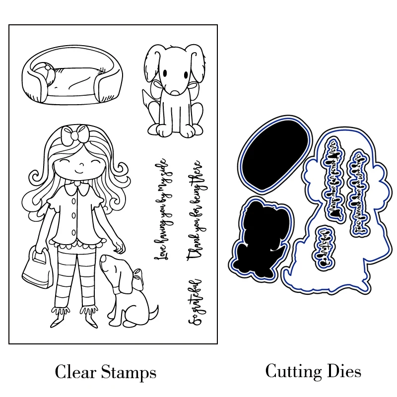 ZhuoAng Girl and puppy Transparent Stamp/Seal for DIY Scrapbooking/Photo Album Decorative Card Making Clear Stamps Supplies
ZhuoAng Girl and puppy Transparent Stamp/Seal for DIY Scrapbooking/Photo Album Decorative Card Making Clear Stamps Supplies