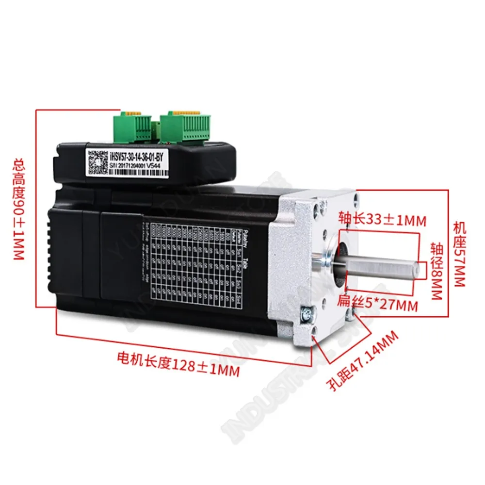 1X JMC Integrated Servo 140W DC 36V NEMA23 57mm 3000RPM 3PH 0.45Nm DSP Hybrid Closed Loop Motor Drive Encoder for AGV Robot CNC
1X JMC Integrated Servo 140W DC 36V NEMA23 57mm 3000RPM 3PH 0.45Nm DSP Hybrid Closed Loop Motor Drive Encoder for AGV Robot CNC