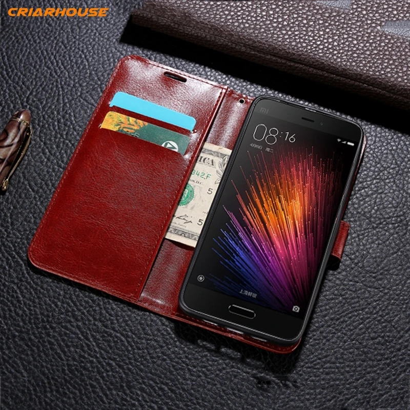 Кожаный флип чехол для телефона Redmi Note 5A Prime Note5A 3 4 4X глобальная версия кошелек с