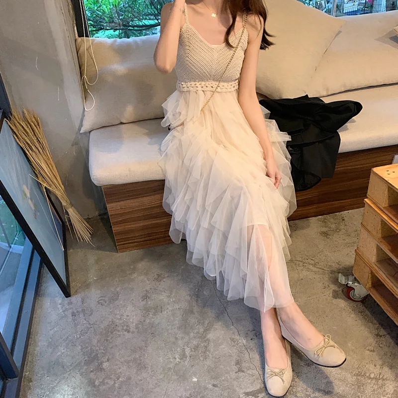 2019 Summer Temperament Irregular Mesh Dress Women Sexy Spaghetti Strap Dresses Sleeveless
2019 Summer Temperament Irregular Mesh Dress Women Sexy Spaghetti Strap Dresses Sleeveless