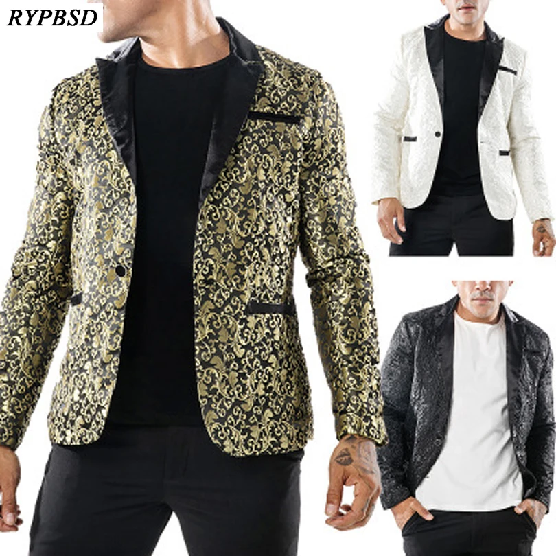 New Single Button Brand Mens Fashion Gold Sequins Blazers Design DJ Singers Costume Slim Fit Coat Men Shiny Blazer Suit
New Single Button Brand Mens Fashion Gold Sequins Blazers Design DJ Singers Costume Slim Fit Coat Men Shiny Blazer Suit