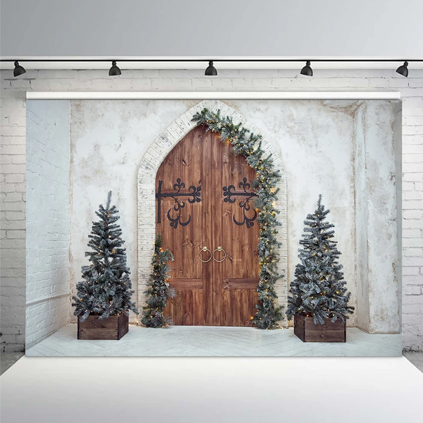 Christmas Background Photography Winter Snow Christmas Tree Wreath Wood Door Home Decor Holiday Family Celebrate Party Photocall
Christmas Background Photography Winter Snow Christmas Tree Wreath Wood Door Home Decor Holiday Family Celebrate Party Photocall
