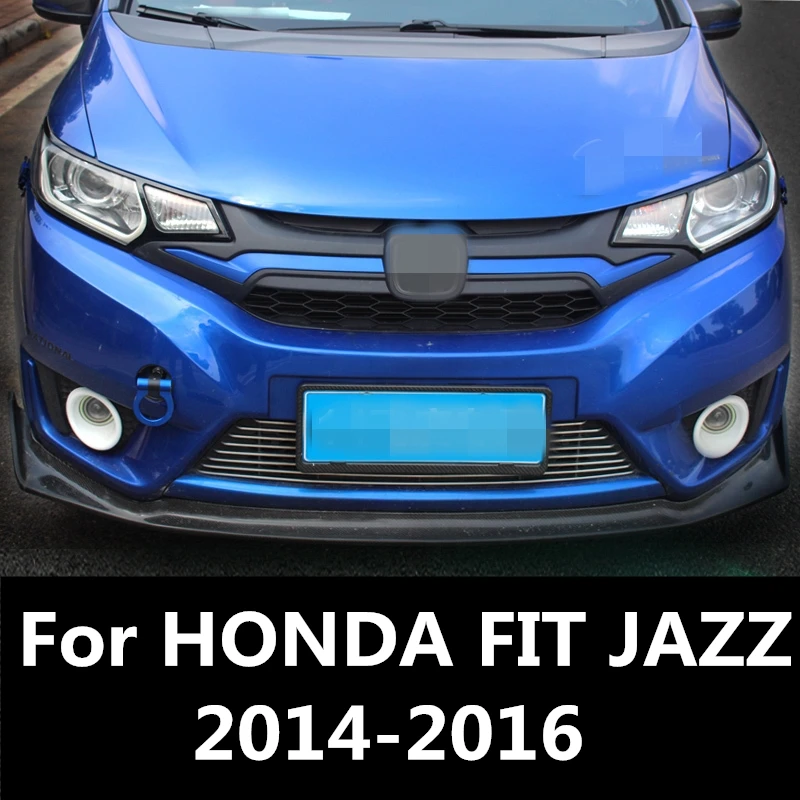 Передний бампер для двигателя HONDA FIT JAZZ 2014 2016 Верхняя Крышка центральной решетки
