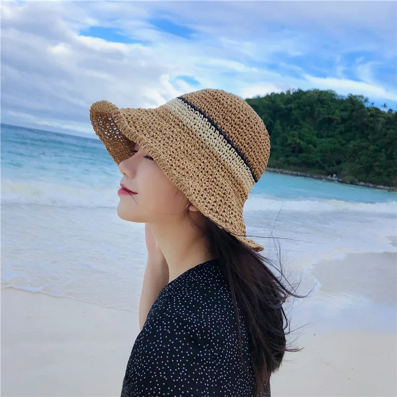 NEW2021 Sun Hats For Women Straw Summer 2019 Holiday Lady Straw Hat Panamas Bucket Hat Casual UV Protection Hand-knit 56-58cm
NEW2021 Sun Hats For Women Straw Summer 2019 Holiday Lady Straw Hat Panamas Bucket Hat Casual UV Protection Hand-knit 56-58cm