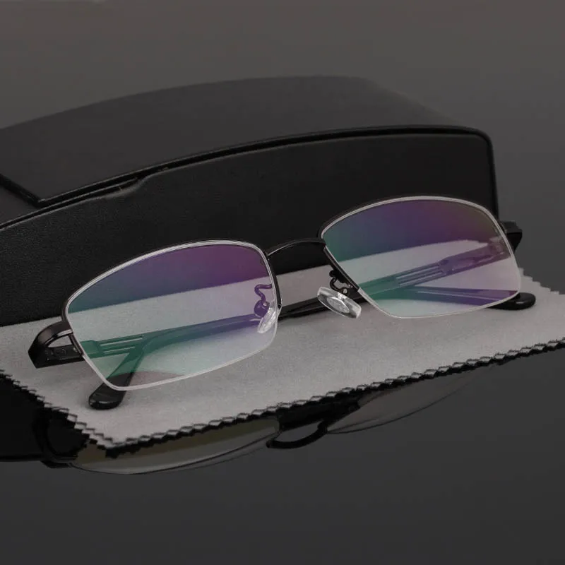 Новые мужские очки для чтения из титанового сплава с антиrflective покрытием