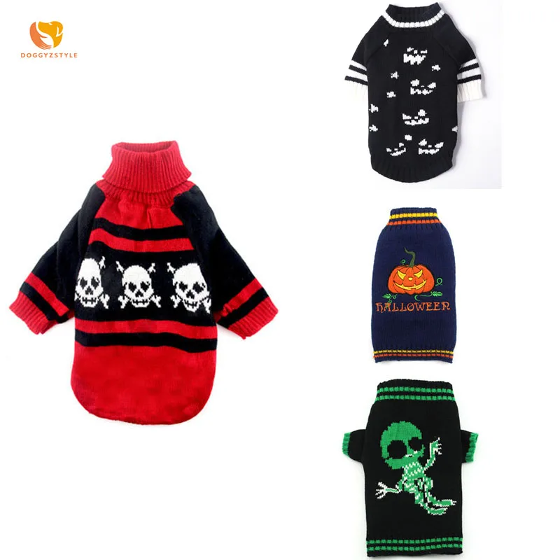 Свитер для собак пуловер на тему Хэллоуина Водолазка вязаная зимняя одежда для домашних животных Тыква для собак Щенок йоркширского терьер... 
Свитер для собак пуловер на тему Хэллоуина Водолазка вязаная зимняя одежда для домашних животных Тыква для собак Щенок йоркширского терьер...