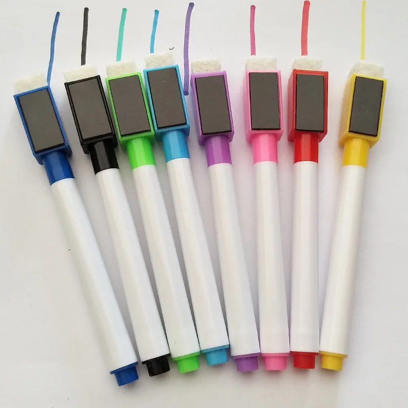 8pcs/Lot Colorful Whiteboard Pen School Classroom Magnetic White Board Dry Erase Markers Pens Built In Eraser
8pcs/Lot Colorful Whiteboard Pen School Classroom Magnetic White Board Dry Erase Markers Pens Built In Eraser