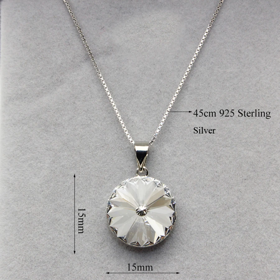 11.11 Round Shaped Necklace Pendant for Women with 925 Sterling Silver Box Chain Made with Austrian Crystal Best Christmas Gift
11.11 Round Shaped Necklace Pendant for Women with 925 Sterling Silver Box Chain Made with Austrian Crystal Best Christmas Gift