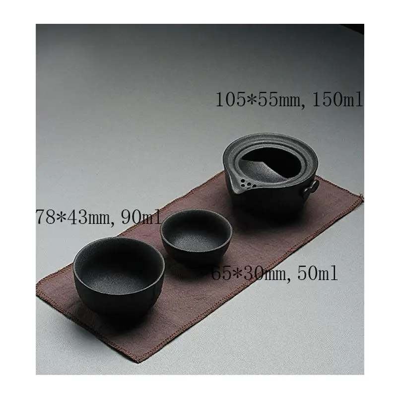 Black Ceramic Teapot Teacups A Tea Sets Portable Travel Tea Sets Ceramic Teapot Kettle Gaiwan Cup Of Tea Portable Travel Teaset
Black Ceramic Teapot Teacups A Tea Sets Portable Travel Tea Sets Ceramic Teapot Kettle Gaiwan Cup Of Tea Portable Travel Teaset