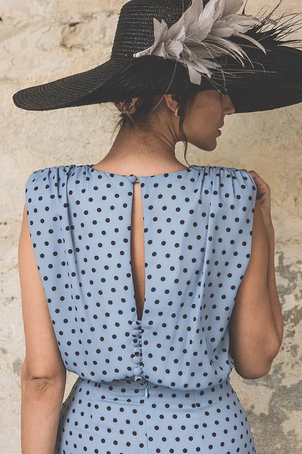 Vintage Bodycon Dress Women Party Polka Dot Tight Ruched Elegant Ladies 2019 Summer Midi Dresses
Vintage Bodycon Dress Women Party Polka Dot Tight Ruched Elegant Ladies 2019 Summer Midi Dresses