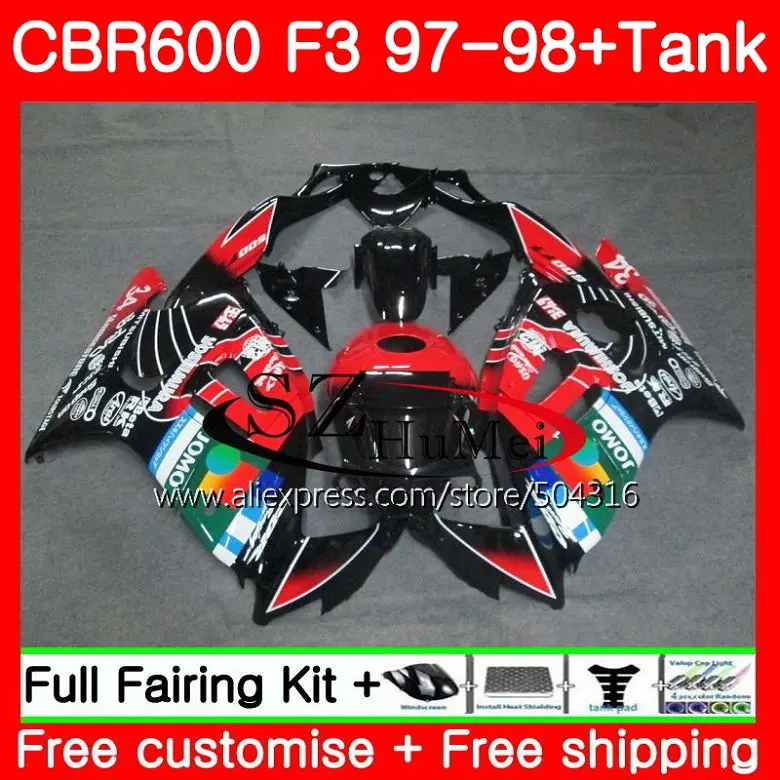 Body For HONDA CBR600F3 CBR600RR F3 CBR 600F3 FS 47SH15 CBR600 F3 97 98 New JOMO Red CBR600FS CBR 600 F3 1997 1998 Fairings kit
Body For HONDA CBR600F3 CBR600RR F3 CBR 600F3 FS 47SH15 CBR600 F3 97 98 New JOMO Red CBR600FS CBR 600 F3 1997 1998 Fairings kit