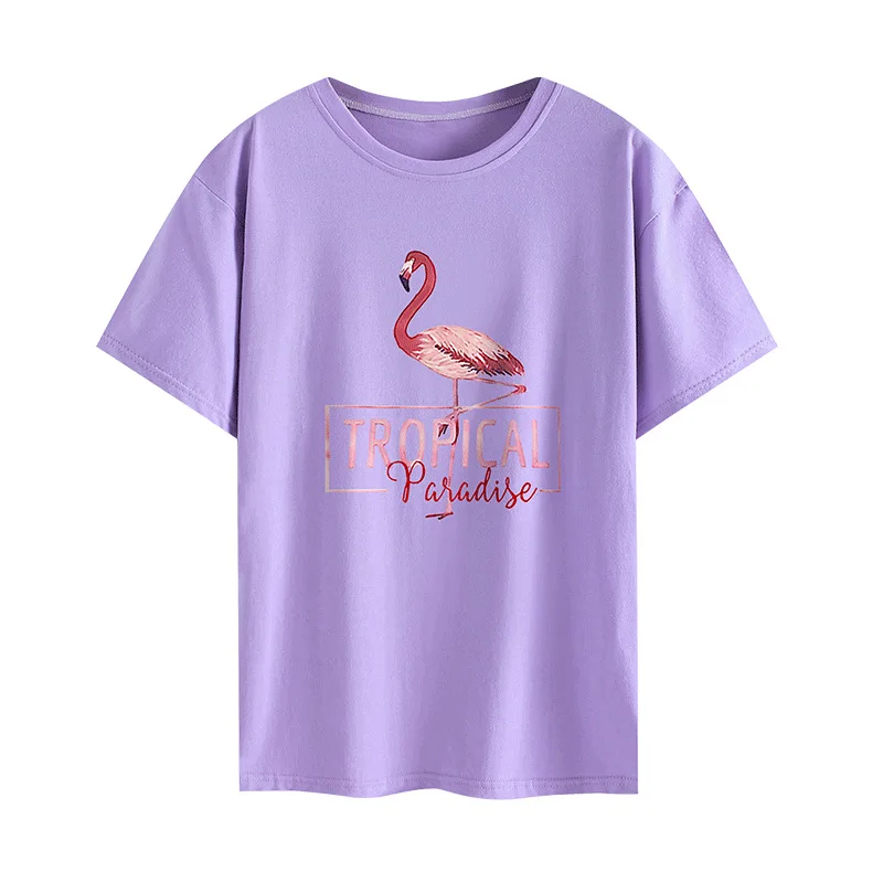 IZEVUS New Cotton Harajuku Sexy Flamingo Print Short Sleeve Tops Tees Fashion Casual Loose T Shirt
IZEVUS New Cotton Harajuku Sexy Flamingo Print Short Sleeve Tops Tees Fashion Casual Loose T Shirt