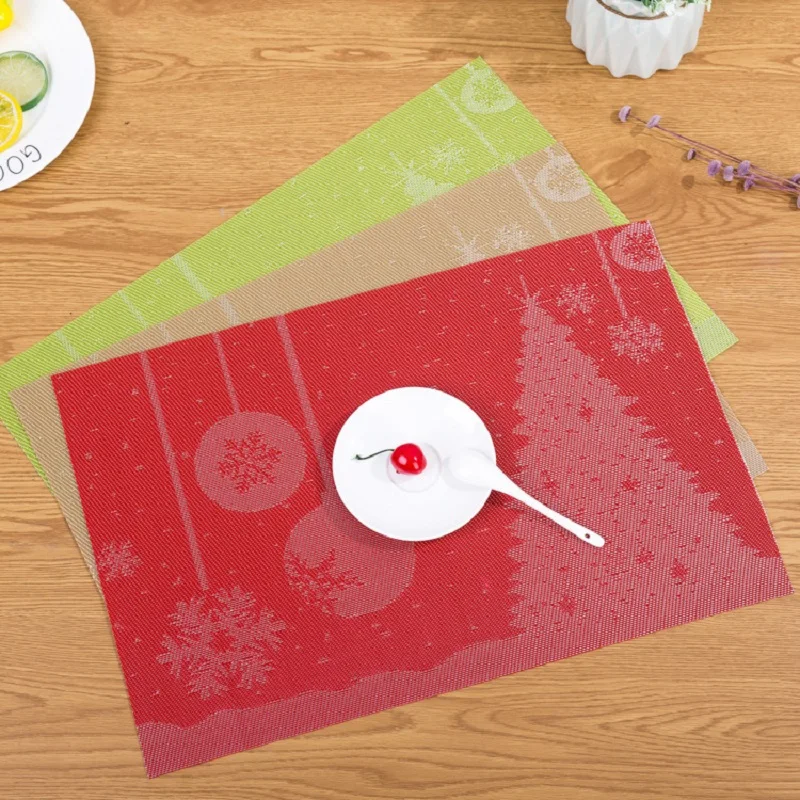 Modern Christmas Life 4 pieces Set Kitchen Table Mats Cotton PVC Table Napkin Snowflake Pattern Decorative Placemats
Modern Christmas Life 4 pieces Set Kitchen Table Mats Cotton PVC Table Napkin Snowflake Pattern Decorative Placemats