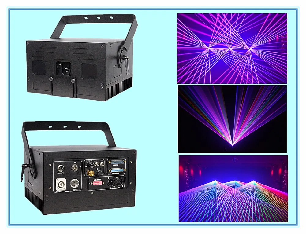 Sailwin Горячая Высокая скорость сканер 3 Вт RGB Полноцветный анимационный лазерный