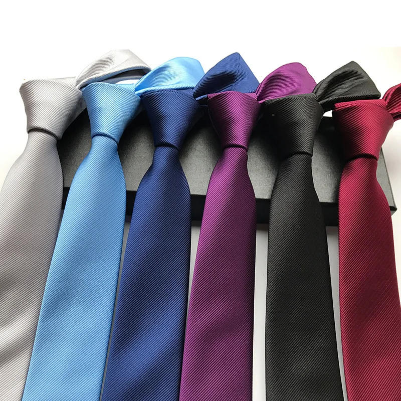 2018 New Polyester Skinny Necktie Ties for Men Wedding Suit Slim Necktie Classic Solid Color 6cm Tie
2018 New Polyester Skinny Necktie Ties for Men Wedding Suit Slim Necktie Classic Solid Color 6cm Tie