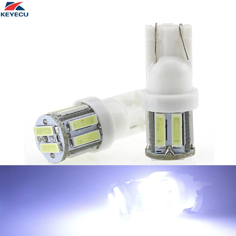 KEYECU 2PCS Bright White T10/W5W/194/168 5630 6SMD Canbus Error Free Car LED Light Bulb With Lens for Side Reserve Parking Ligh
KEYECU 2PCS Bright White T10/W5W/194/168 5630 6SMD Canbus Error Free Car LED Light Bulb With Lens for Side Reserve Parking Ligh