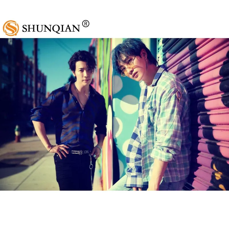 Новое поступление супер младший атласный фотоплакат KPOP с индивидуальным принтом