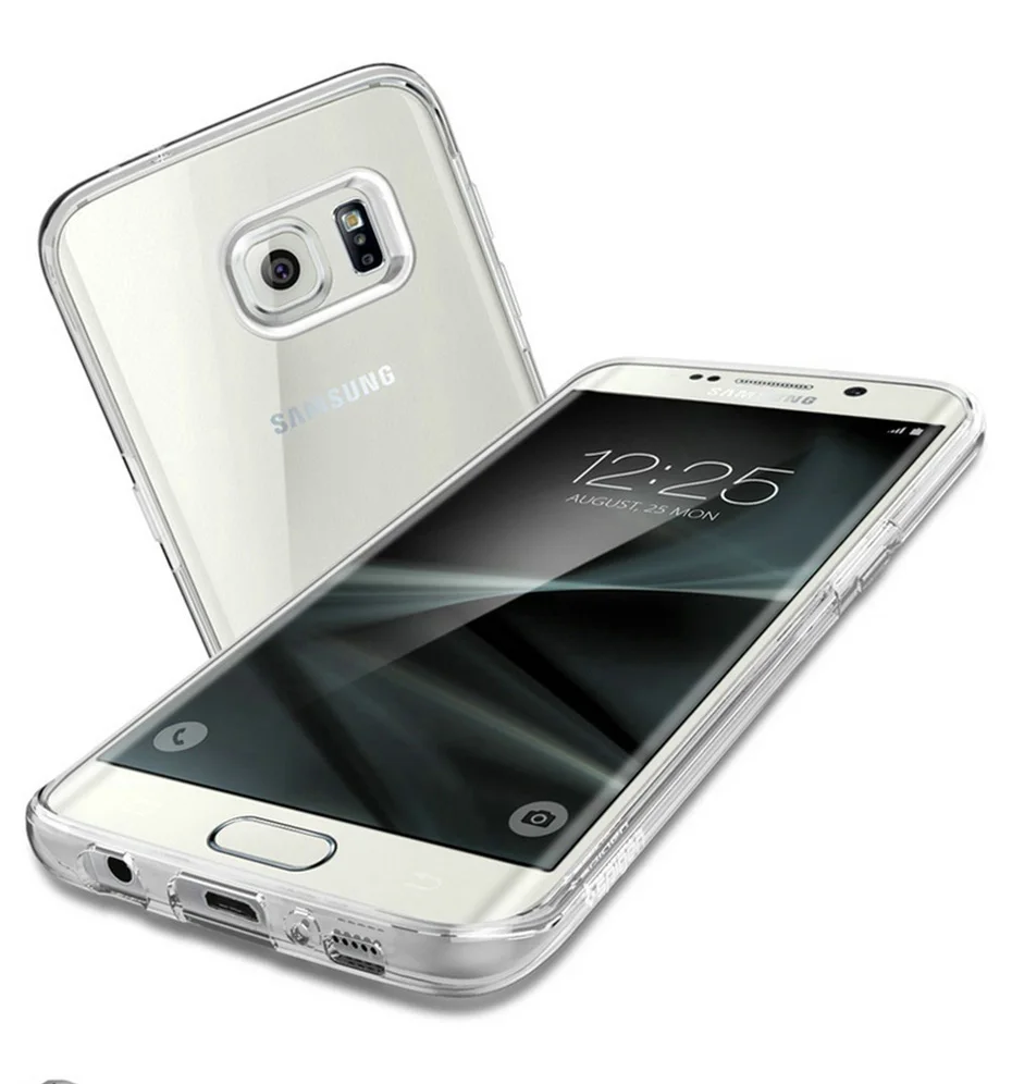 Прозрачный чехол из ТПУ для samsung Galaxy S7 Ультратонкий Мягкий Силиконовые чехлы Edge