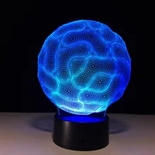В форме волн креативный абстрактный светодиодный 3D лампа